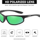 FAGUMA Polarized Sports Sunglasses For Men Cycling Driving Fishing UV400 Protection