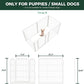 FXW Homeplus Unleashed Indoor Dog Playpen - Stress-Free and Safe Play, Heavy Duty 24 Inch 6 Wire Panels Dog Pen for Puppy and Small Dogs, White│Patented