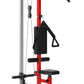 LAT Pulldown Machine, Multi-Functional Cable Machine with High and Low Pulley Station, Row Cable Machine Home Gym with Leg Support, Tricep Workout Equipment