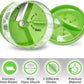 3 in 1 Vegetable Spiralizer Slicer, Adjustable Zucchini Carrot Noodle Maker, Cucumber Spiral Cutter, Easy to Use Kitchen Tool（Green）