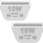 2PCS 10W Wide Blades for Dog Grooming Blades Compatible with Andis,Oster A5,Wahl km10 Dog Clippers, Detachable Dog Clipper Blade for Dog Cat Horse Animal,Size-#10W, 1/16-Inch Cut Length (1.5mm)