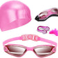 Swim Goggles Swimming Goggles No Leaking with Nose Clip, Earplugs, Swim Cap and Case for Men Women