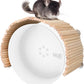 YKD Chinchilla Natural Birch Wood Flexible Platform Toy, Chinchilla Running Wheel Fence, Small Animal Climbing Toys for Guinea Pig Rabbit Hamsters Gerbils Rat and Other Small Animals