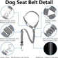 Plutus Pet Dog Seat Belt for Car Headrest, Reflective and Adjustable Restraint with Elastic Bungee for Safety, Vehicle Seatbelt Harness for Small Medium Large Dogs and Cats