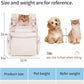 OFY Cat Carrier Puffy Backpack Breathable Small Dog Front Backpack Large Space for Small Dogs, Drawstring & Water-Resisant Pet Bag for Travel Hiking, Beige Gray Patent Pending