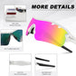 BangLong Polarized Sports Sunglasses Cycling Sun Glasses for Men Women with 5 Interchangeable Lenes for Running Baseball Golf