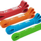 SUNPOW Pull Up Assistance Bands - Set of 5 Resistance Heavy Duty Workout Exercise Stretch Fitness Bands Assist Set for Body, Instruction Guide and Carry Bag Included