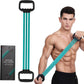 6-Pipe Chest Expander & Shoulder Stretcher - Adjustable Detachable Resistance Tubes for Home Gym, Rehab, Strength Training + Easy Workout Guide (Men/Women)