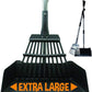 Bodhi Dog Pooper Scooper for Large Dogs - Heavy Duty Metal Poop Scoop w/Long Handle Tray & Rake - Dog Poop Scooper for Yard, Grass, Street, Gravel & Outdoor Areas - Pet Waste Cleanup Tool