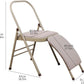 INNOLIFE Yoga Auxiliary Chair with Lumbar Back Support for Iyengar Foldable Balance Training (Grey)