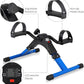 Folding Pedal Exerciser, Mini Under Desk Bike - Portable Foot Hand Cycle Peddler Machine Bicycle Exerciser for Arm Leg While Sitting