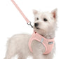 rabbitgoo Dog Harness Small Sized and Leash Set, Step in Soft Light Puppy Vest, Breathable Mesh Pet Harness, Reflective for Safe Outdoor Walking, Pink S