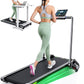 Walking Pad Treadmill with Auto Incline, 6 in 1 Under Desk Treadmill, 6-Level Incline Treadmills, 2.5HP Portable Treadmills for Home with 330LBS Capacity, LED Display, Remote Control