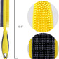 Rubber Pet Hair Removal Brush, Dogs Cats Hair Lint Remover Tool Massage Bath Comb Brush for Cleaning and Grooming (Yellow)