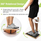 StrongTek Professional Wooden Balance Board, Rocker Board, Wood Standing Desk Accessory, Balancing Board for Under Desk, Anti Slip Roller, Core Strength, Stability, Office Wobble Boards