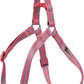 Stripe Step in Dog Harness for Small Dogs, Freedom Nylon Dog Halter Vests, Lightweight and Escape Proof Puppy Harness, Quick Fits for Small Medium and Large Dogs, Pink L