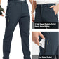 Rdruko Men's Snow Pants Waterproof Insulated Winter Hiking Pants Snowboard Fleece Lined Softshell Ski Pants
