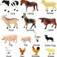 3 Pack Farm Toy Tractor with 40pcs Plastic Animals Figurines and Fence Playset, Farm Figures Farmer Vehicle Toy Truck with Trailer for 3-12 Years Old Kids Boys Girls Toddlers