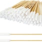 100 PCS Professional Dog Ear Cleaning Swabs - 6-inch Large Cotton Swabs, Gentle and Comfortable Bamboo Cotton Buds, Prevent Infections, Ideal Solution for Pet Ear Care (Long Tips)