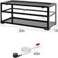 REPTIZOO 18 Gallon Turtle Tank Aquarium, 30"×12"×12" Tortoise Habitat Water-Land Ecological Turtle Tank with Drainage System Aquatic Aquarium