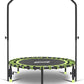 Newan 40" Silent Mini Trampoline with Adjustable Handle Bar Fitness Trampoline Bungee Rebounder Jumping Cardio Trainer Workout for Adults - Max Limit 330 lbs