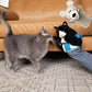 Mouse and Cat Wrestling Toy Puppet, Wrestler Play Doll Glove, Animal Arm Hand Funny Interactive Mice Cat Toy for Pet Lovers