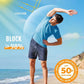 Boladeci Men's Swim Shirt Short Sleeve UPF 50+ Sun Protection SPF UV Moisture Wicking Lightweight Quick Dry Rash Guard