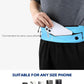 WATERFLY Running Belt Fanny Pack: Runner Marathon Jogging Waist Pack Sport Workout Exercise Fitness Phone Holder Belt for Men Women Jogger Slim Waistband