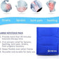 WORLD-BIO Large Gel Ice Pack Wrap for Injuries, Reusable Cold Compress Therapy Ice Pack with Straps for Swelling, Bruises, Hip, Knee Replacement Surgery, Back, Shoulder,11" x 14" Blue