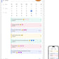 Dragon Touch 24 inch Digital Calendar Chore Chart – Interactive Touchscreen, Smart Family Planner, Hearth Display Desk Digital Calendar Seamless Scheduling