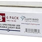 HappyBird Lightning (A Divison of M&M Cage) 18" LED linkable Light bar Without Power Source for Multiple Bird Breeder Cages, Full Spectrum LED. - Will NOT Run ON ITS OWN (6 Pack)