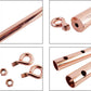 Spreader Bar Heavy Duty Expandable Rose Gold Stainless Steel Bar, Yoga Training Fitness Gear, Workout Bar,Home Gym Kit