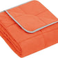 yescool Weighted Blanket (10 lbs, 41" x 60", Orange) Cooling Heavy Blanket for Sleeping Perfect for 90-110 lbs, Breathable Blanket with Premium Glass Bead, Machine Washable
