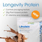 Prolon Longevity Plant Based Protein Powder | Muscle Synthesis & Repair, Healthy Aging, Boost Performance | Vitamins, Gluten Free, Amino Acids, Antioxidants | 25g of Protein | Berry, 24 Packets