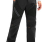 MAGCOMSEN Men's Snow Ski Pants Fleece Lined Water Resistant Winter Pants with 4 Zip Pockets for Snowboard Hiking Outdoor