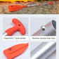 OCEANBROAD Telescoping Emergency Paddle 21''-42''（Assembling Required）/26''-54'' Aluminium Shaft for Kayaking Boating Canoeing River Tubing