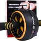 AB Wheel Roller, Exercise Abdominal Wheel Fitness for Gym & Home, Work-out Strength-Training Equipment with Knee Pad