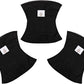 CuteBone Dog Diapers Male Washable Belly Band for Male Dogs Wraps Black 3pcs a Pack DM44S