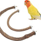 2 Pack Bird Perch Stand, Natural Wood U Shape Parrot Stand Pole, Bird Cage Accessories, Suitable for Small to Medium Birds Parakeets Cockatiels Budgie Lovebirds