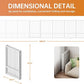 Full Metal Freestanding Dog Gate with Door, 32''Height Foldable Pet Dog Fence for Indoor & Outdoor, 8 Panels Extra Wide Free Standing TallDog Gates for Doorways,House,Stairs,Porch,Deck,Yard