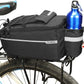 ZTZ Bike Rack Bag, Bicycle Rear Rack Storage Luggage, 8L Insulated Trunk Bag, Waterproof with Reflective Stripes (Black)