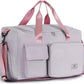 FIORETTO Women's Gym Duffle Bag with Shoes Compartment, 37L Capacity, Ideal for Travel, Gym, Sports, Duffel, Weekender