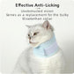 Cat Neck Brace Cover - Breathable & Adjustable Elizabethan Collar for Post-Surgery Recovery Anti-Scratch Anti-Lick Protection, Cervical Cone for Small Medium Large Dogs Puppies Kittens (Medium,Blue)