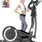 HARISON Elliptical Machine for Home 350 LBS Capacity, Magnetic Elliptical Exercise Machine with 16-Level Resistance Control, Elliptical Trainer with HARISON Bluetooth