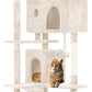 70 Inches Cat Tower for Indoor Cats Multi-Level Cat Condos XL Cat Tree Climbing Tower with Scratching Posts, Hanging Toys, Beige