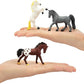 Toymany 12PCS 2-3" Tiny Horse Figurines Toy Set, Plastic Pony Small Foal Figures, Easter Eggs Birthday Gift Cupcake Horse Cake Topper for Kids Toddlers