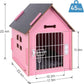 Dog House Indoor for Small Dogs or Cats, Cozy Wooden Design, Small Indoor Bed House, with Air Vents and Elevated Floor Warm Dog Cave