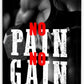 OTINGQD Inspirational Gym Wall Decor,Fitness Quotes Wall Art,No Pain No Gain Canvas Wall Decor for Home Gym