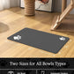 Pet Feeding Mat-Absorbent Dog Mat for Food and Water Bowl-No Stains Quick Dry Dispenser Mat-Dog Accessories Pet Supplies-Bowl for Messy Drinkers（Darkgrey,16"x24"