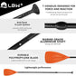 LBW 3 Piece SUP Paddle Board Paddle Floating Portable Paddleboard Accessories Adjustable Double Holes Lock Sturdy & Ergonomic for Surfing Beginner